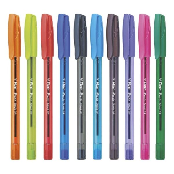 Flair Peach Colour Ball Pens – 10 Shades