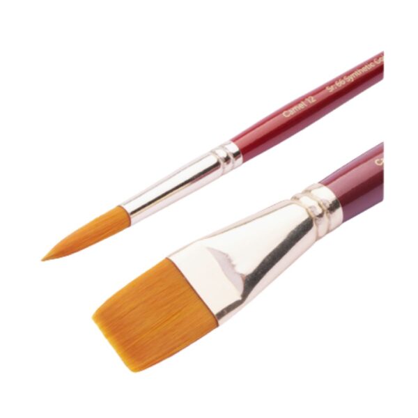 Camel Synthetic Gold Individual Round Brush