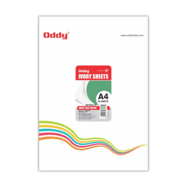 Oddy A4 Ivory Sheets – 25 Sheets