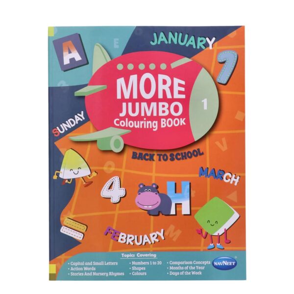 Navneet More Jumbo Colouring Book 1 – 160 Pages of Artistic Fun