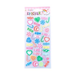 Glitter Foam Sticker Candies and Toffies