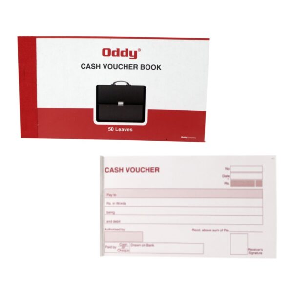 Oddy Cash Voucher Book – 50 Voucher Sheets