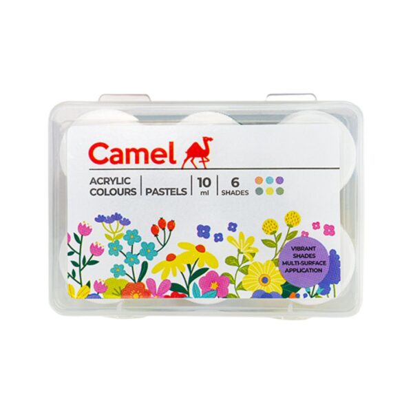Camel Pastel Acrylic Colours – 06 Shades (10ML)