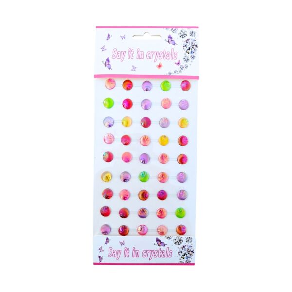 Shell Shaped Self-Adhesive Stones for Project – Multicolour Theme