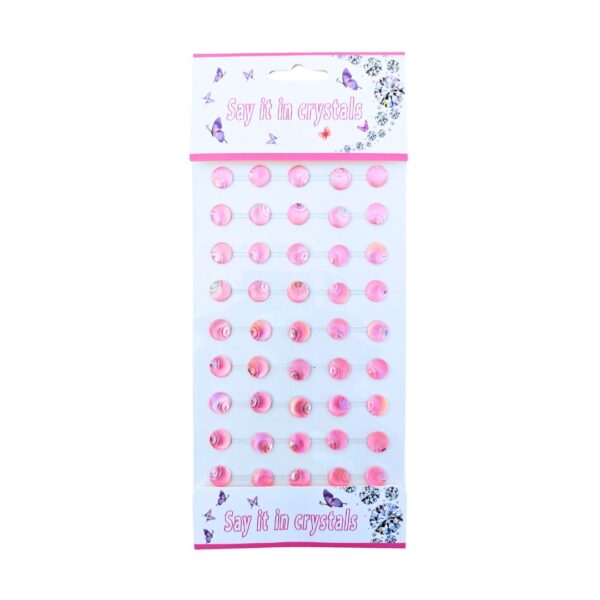 Shell Shaped Self-Adhesive Stones for Project – Pink Theme