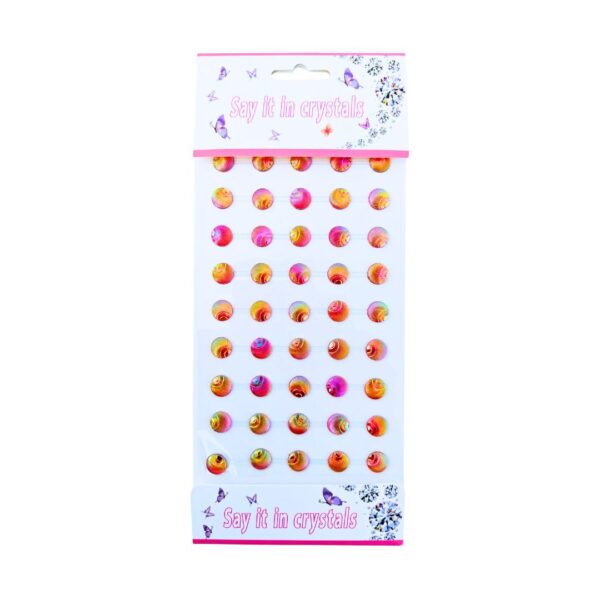 Shell Shaped Self-Adhesive Stones for Project – Red Theme