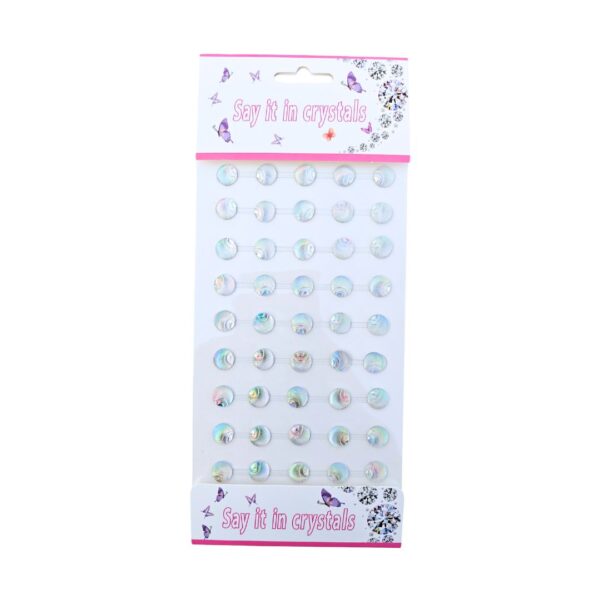 Shell Shaped Self-Adhesive Stones for Project – White Theme