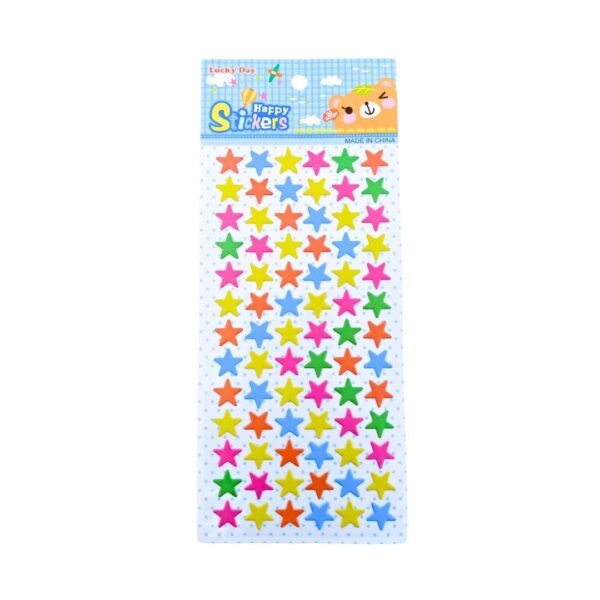 Stars Puff Stickers for Kids