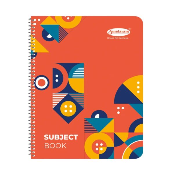 Sundaram Three Subject Spiral Notebook - 150 Pages, Single Line