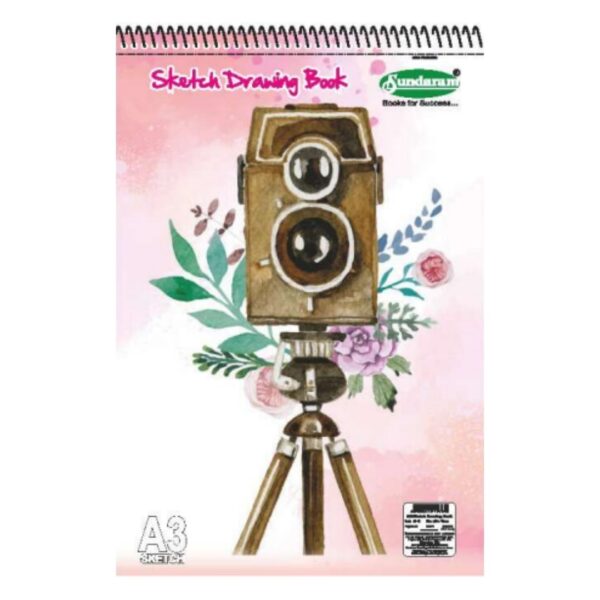 Sundaram A3 Sketch Drawing Book – 56 Pages