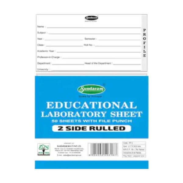 Sundaram Two Side Practical Sheet – 100 Pages