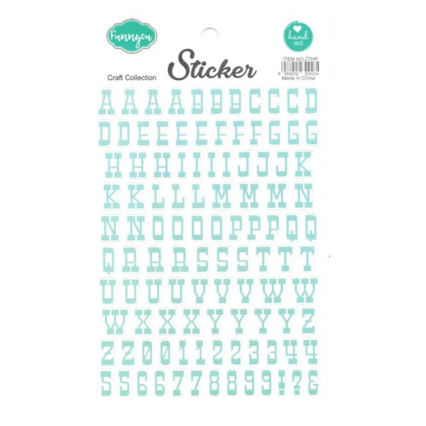 Trendy Craft Alphabets Stickers