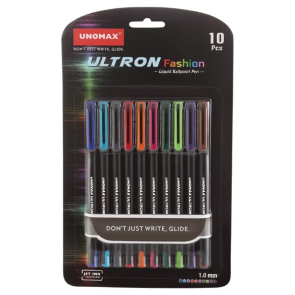 Unomax Ultron Fashion Colour Ball Pens – 10 Shades
