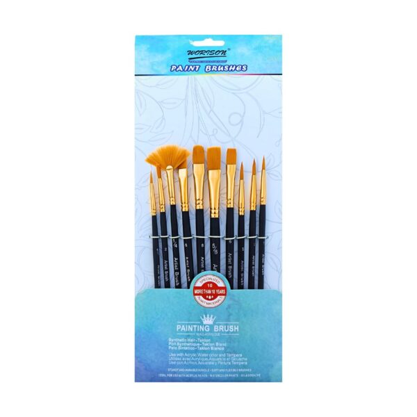 Worison Assorted Painting Brushes – Set of 10