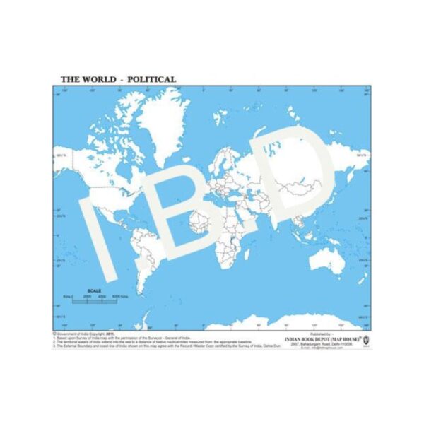 World Political Map - Pack of 5