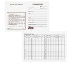 A stack of Neelgagan Attendance Cards (Black) with one card partially pulled out.