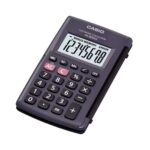 The Casio HL-820LV calculator showing its 8-digit display.