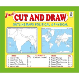 The cover of the Small Cut and Draw outline map practice book.