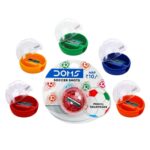 Multiple DOMS Soccer Sharpeners in different colors.