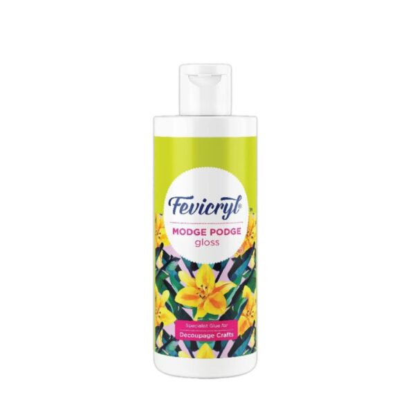 A bottle of Fevicryl Modge Podge Gloss - 120ml.