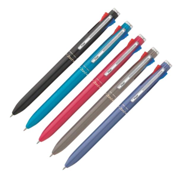 Flair 3in1 Colour Ball Pen used by student for note-taking.