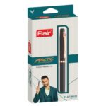 Flair Arctic Metal Ball Pen showcasing its premium matte black and slim design.