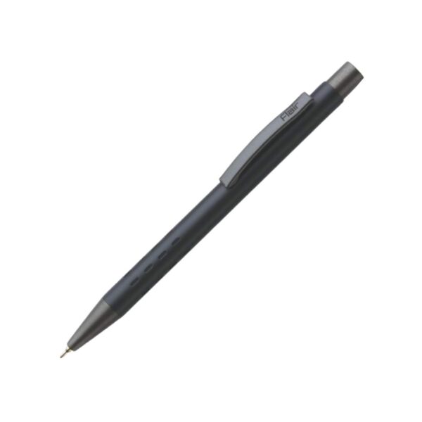 Close-up of the Flair Carbonix Metal Ball Pen's sleek carbon black texture.