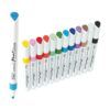 Flair Creative Acrylic Paint Markers - 12 Shades set, displaying the markers and their vibrant colours.