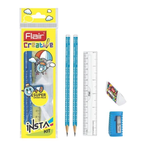 Flair Creative Insta Kit with all contents displayed in a compact arrangement.