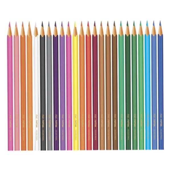 Flair Creative Popping Colour Pencils - 24 Shades set, displaying the wide range of vibrant colours.