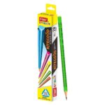 Flair Creative Ritegood Extra Dark Pencils showcasing their neon colours and triangular design.