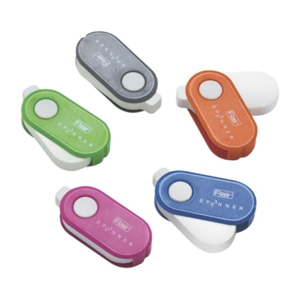 Flair Creative Spinner Dust Free Eraser in a vibrant colour, showcasing its rotatable design.