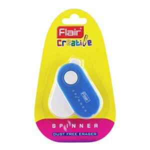 Flair Creative Spinner Dust Free Eraser in a vibrant colour, showcasing its rotatable design.
