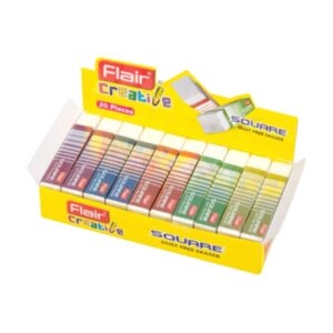Flair Creative Square Dust Free Eraser showcasing its cube shape.