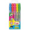 Flair Ultra Soft Wax Gel Hi-Lighter - 05 Colours Pack, displaying the five highlighters and their flat tips.