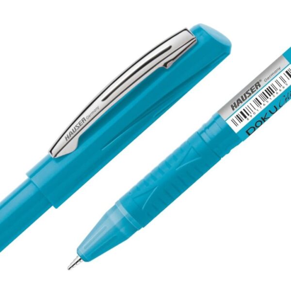 A single Hauser Doku Glide DX Ball Pen in blue ink.