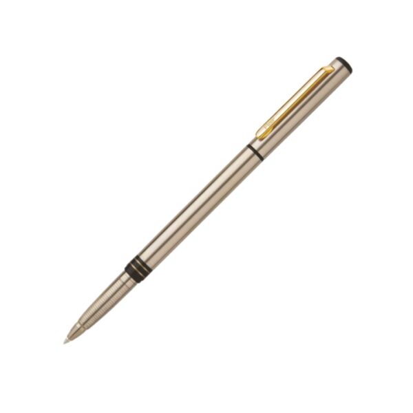 Flair Esteem Metal Ball Pen showcasing its stainless steel body and elegant design.