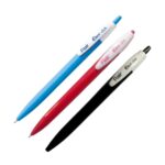 Pack of 5 Flair Ezee Click Ball Pens with retractable design.