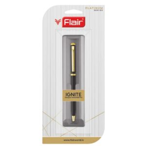 Flair Ignite Metal Ball Pen showcasing its crystal studded top and gold trims in various body colours