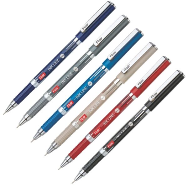 Flair Ink Line Ball Pen in blue ink for smooth daily writing.