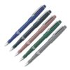 Flair Inky Master Fountain Pen in a selection of its vibrant body colours, alongside ink cartridges and converter.
