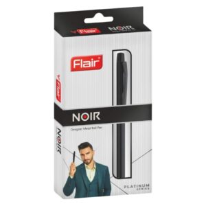 Flair Noir Metal Ball Pen highlighting its premium matte black and slim design