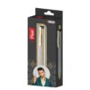 Flair Steelo Metal Ball Pen showcasing its gold finish trims and elegant look.