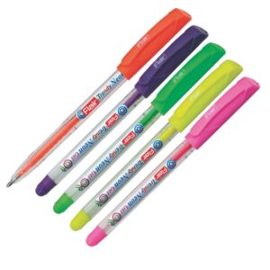 Flair Trendy Neon Gel Pens in 5 vibrant neon shades.