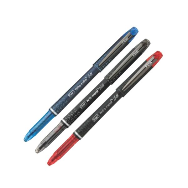 Flair Writo Meter Silk Ball Pen with smooth writing grip.