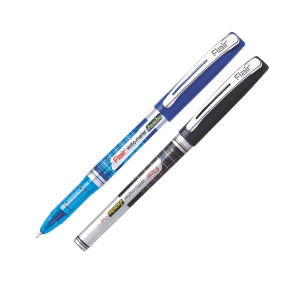 Flair Writo Meter Jumbo Gel Pen writing 1600 meters.