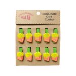 A set of French Fries Wooden Clips displaying the iconic shape.