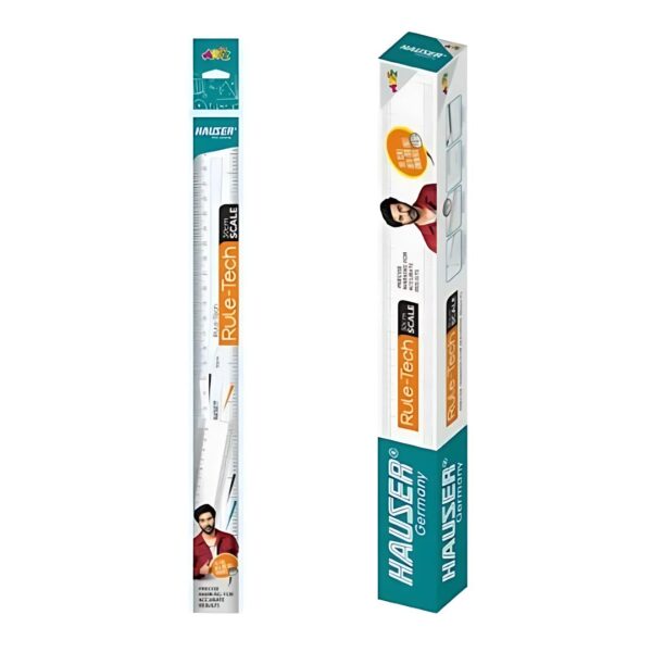 Hauser Rule Tech 30 CM Scale displaying its full length and clear markings.