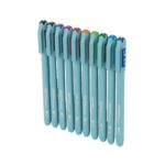 A complete Hauser XO Ball Pen Multicolour Set showing all 10 vibrant pens.