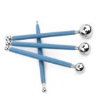 he Modelling Ball Tools Set of 4 arranged to show all 8 different ball sizes.